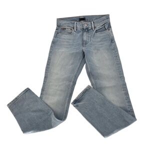 Polo Ralph Lauren Tompkins Mid Rise Skinny Crop Jean Women 28 Stretch Light Wash